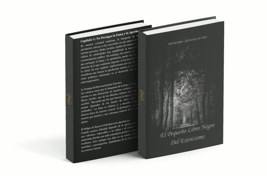 Portada del bono El Pequeño Libro Negro del Estoicismo