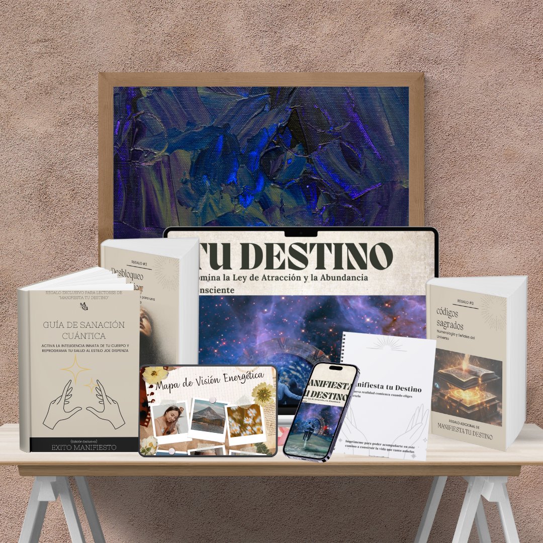 Contenido de Manifiesta tu Destino: ebook, workbook y los 4 bonos exclusivos