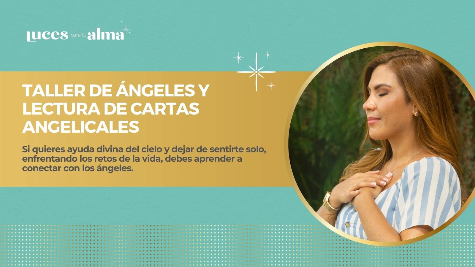 Portada del Taller de Ángeles y Lectura de Cartas Angelicales